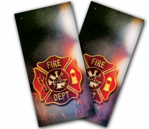 "Fire Badge" Cornhole Wrap