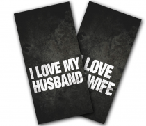 "I Love My Spouse" Cornhole Wrap