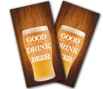 "Good People Drink Good Beer" Cornhole Wrap