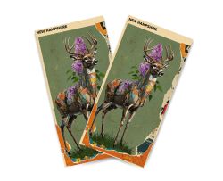 "New Hampshire - State Mixed Media" Cornhole Wrap