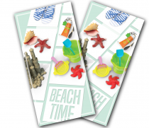 "Beach Time" Cornhole Wrap
