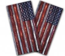"Country Rustic American Flag" Wrap