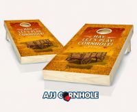 "Hay Lets Play" Cornhole Set