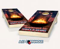 "Independence Day BBQ and Fun" Cornhole Set