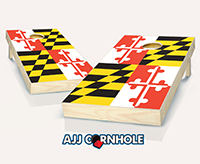 "Maryland Flag" Cornhole Set