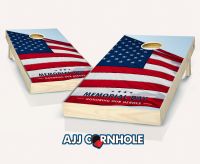 "Memorial Day Honoring Our Heroes" Cornhole Set
