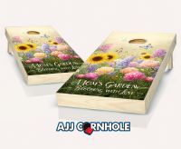 "Mom's Garden Blooming with Love, Flowers & Butterflies" Cornhole Set