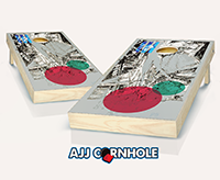 "Penman Ship" Cornhole Set