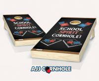 "School Spirit Cornhole Chalkboard" Cornhole Set