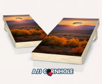 "Smoky Mountain Sunrise" Cornhole Set