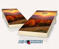 "Smoky Mountain Sunset" Cornhole Set