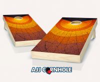 "Stained Glass Sunburst" Cornhole Set