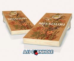 "Missouri - State Illustration Motif" Cornhole Set