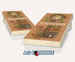 "Tennessee - State Illustration Motif" Cornhole Set