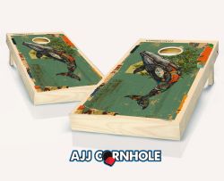 "Connecticut - State Mixed Media" Cornhole Set