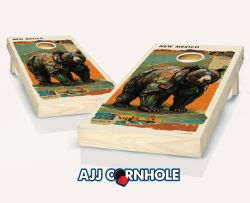 "New Mexico - State Mixed Media" Cornhole Set