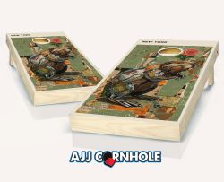 "New York - State Mixed Media" Cornhole Set