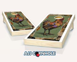 "Rhode Island - State Mixed Media" Cornhole Set