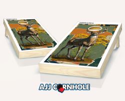 "Nebraska - State Mixed Media" Cornhole Set