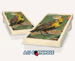 "North Dakota - State Mixed Media" Cornhole Set