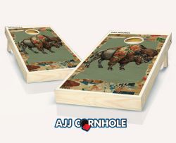 "Oklahoma - State Mixed Media" Cornhole Set