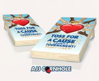 "Toss for a Cause Charity Tournament" Cornhole Set