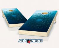 "Tunafish Swirl" Cornhole Set