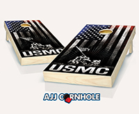 "USMC Hanging Stripes" Cornhole Set