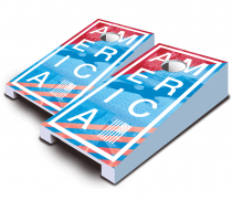 "America" Tabletop Cornhole Set