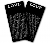 "Love Letter" Cornhole Wrap
