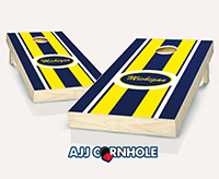"Michigan Stripe" Cornhole Set