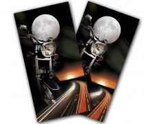 "Motorcycle Rider" Cornhole Wrap