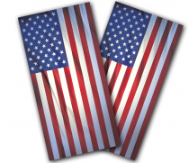 "Wrinkled American Flag" Cornhole Wrap