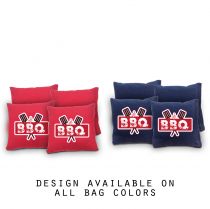 "BBQ" Cornhole Bags - Set of 8