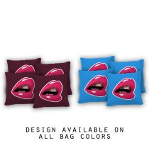 "Pink Lips" Cornhole Bags - Set of 8