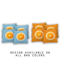 "Tangerine" Cornhole Bags - Set of 8