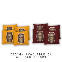 "Whiskey Barrel" Cornhole Bags - Set of 8