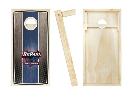 DePaul Stained Stripe Cornhole Set #2