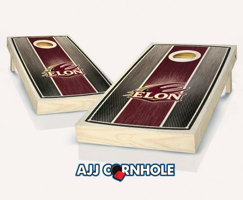 Elon Stained Stripe Cornhole Set