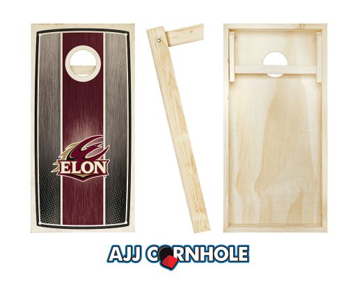 Elon Stained Stripe Cornhole Set #3