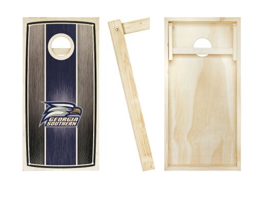 Georgia Southern Stained Stripe Cornhole Set #2