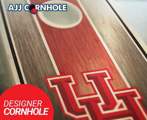 Houston Stained Stripe Cornhole Set #2
