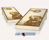 "Hunting Dog" Stained Cornhole Set
