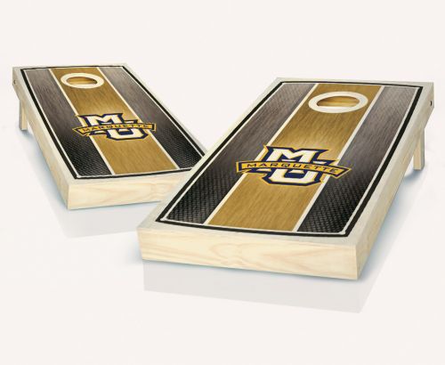 Marquette Stained Stripe Cornhole Set