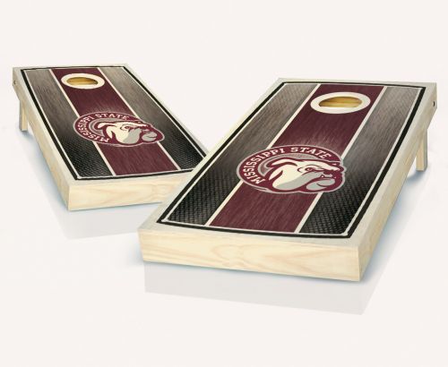 Mississippi State Stained Stripe Cornhole Set
