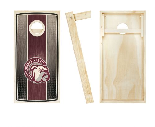 Mississippi State Stained Stripe Cornhole Set #2
