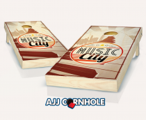 "Music City" Rosewood Stained Cornhole Set