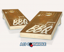 "Personalized BBQ" Stained Cornhole Set