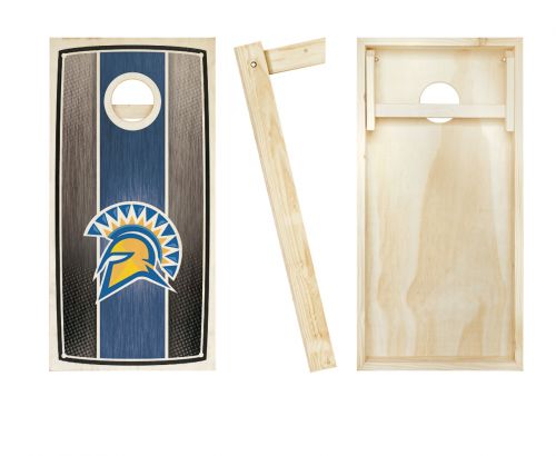 San Jose State Stained Stripe Cornhole Set #2