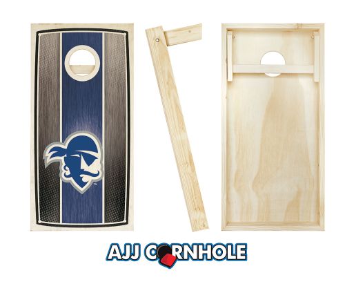 Seton Hall Stained Stripe Cornhole Set #3